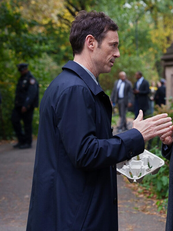 Scoot McNairy Furious 2026 Blue Cotton Coat