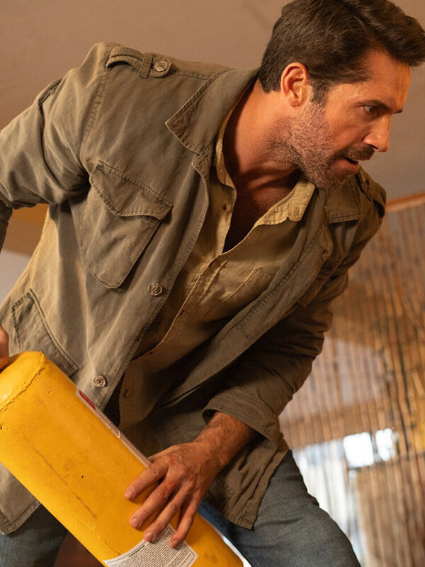 Scott Adkins Diablo 2025 Green Cotton Jacket