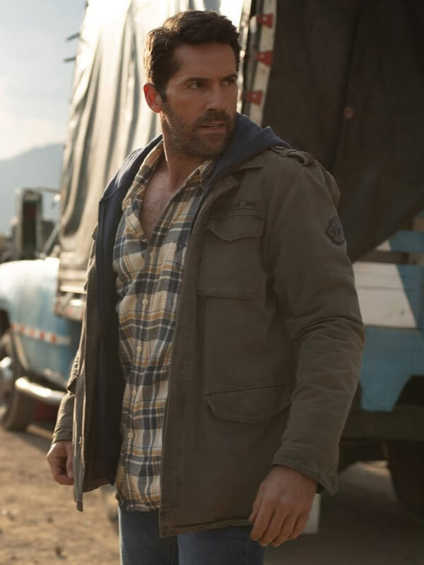 Scott Adkins Diablo 2025 Green Cotton Jacket