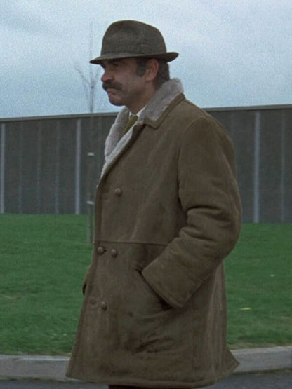 Sean Connery The Offence Suede Shearling Coat