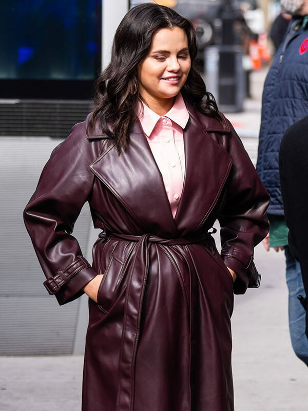 Selena Gomez Only Murders In The Building S03 Leather Coat
