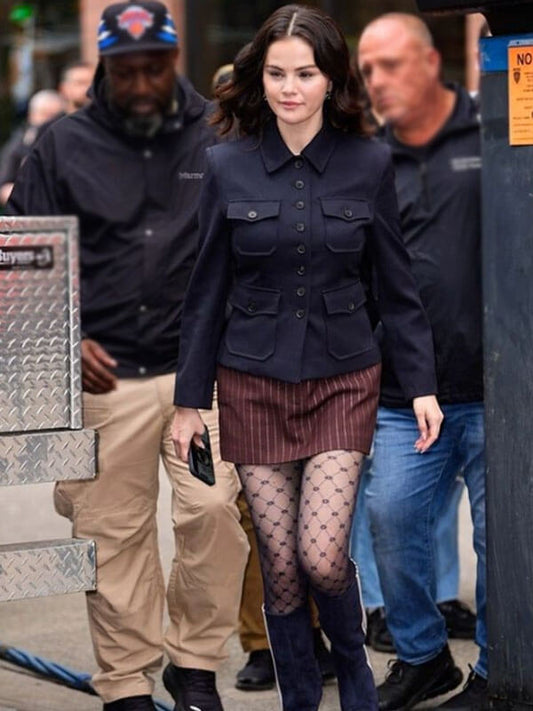 Selena Gomez Street Style 2025 Cotton Jacket