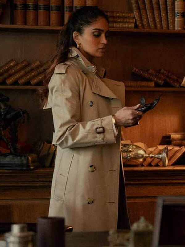 Seraphina Harrigan MobLand S01 Beige Trench Coat