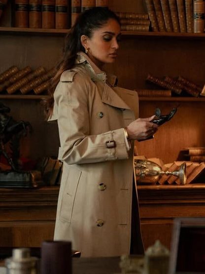 Seraphina Harrigan MobLand S01 Beige Trench Coat