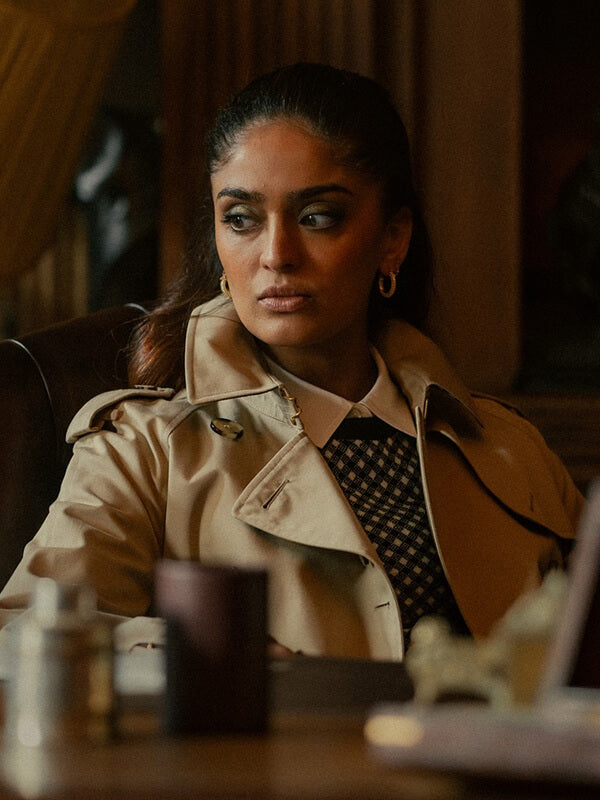 Seraphina Harrigan MobLand S01 Beige Trench Coat
