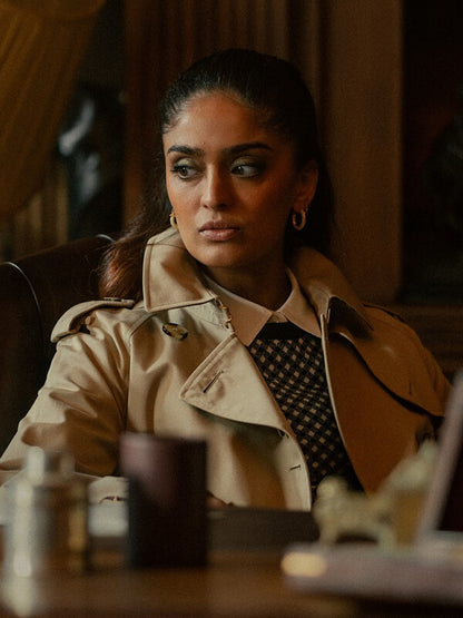 Seraphina Harrigan MobLand S01 Beige Trench Coat