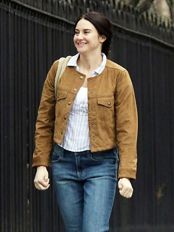 Shailene Woodley Count My Lies 2026 Suede Jacket