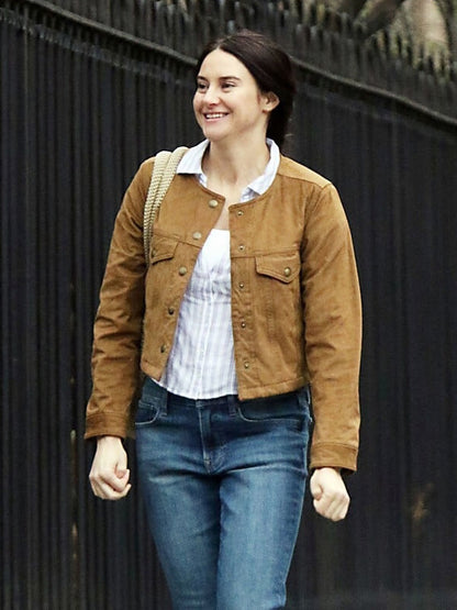Shailene Woodley Count My Lies 2026 Suede Jacket