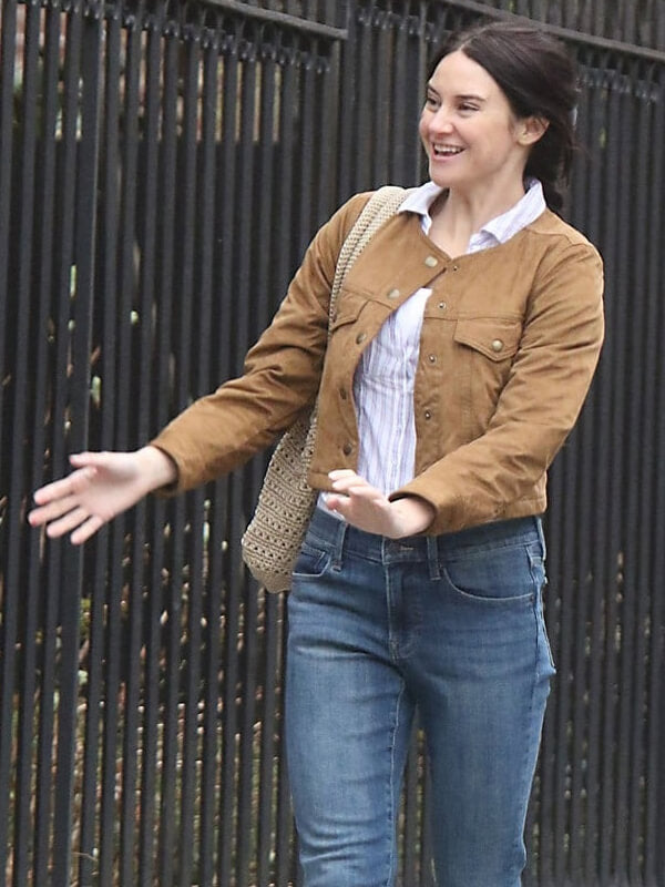 Shailene Woodley Count My Lies 2026 Suede Jacket