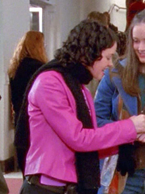Shelly Cole Gilmore Girls Madeline Lynn Pink Leather Jacket
