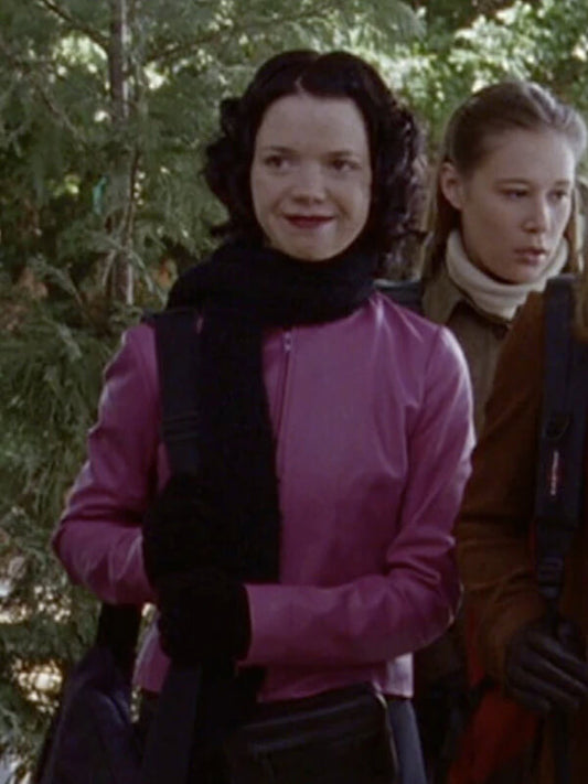 Shelly Cole Gilmore Girls Madeline Lynn Pink Leather Jacket