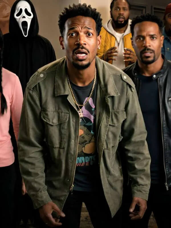 Shorty Meeks Scary Movie 2026 Green Jacket