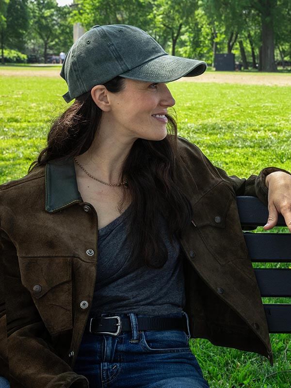 Silo 2026 Jessica Brown Findlay Suede Jacket