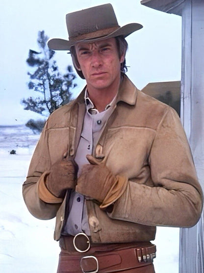 Silverado Scott Glenn Beige Suede Leather Jacket