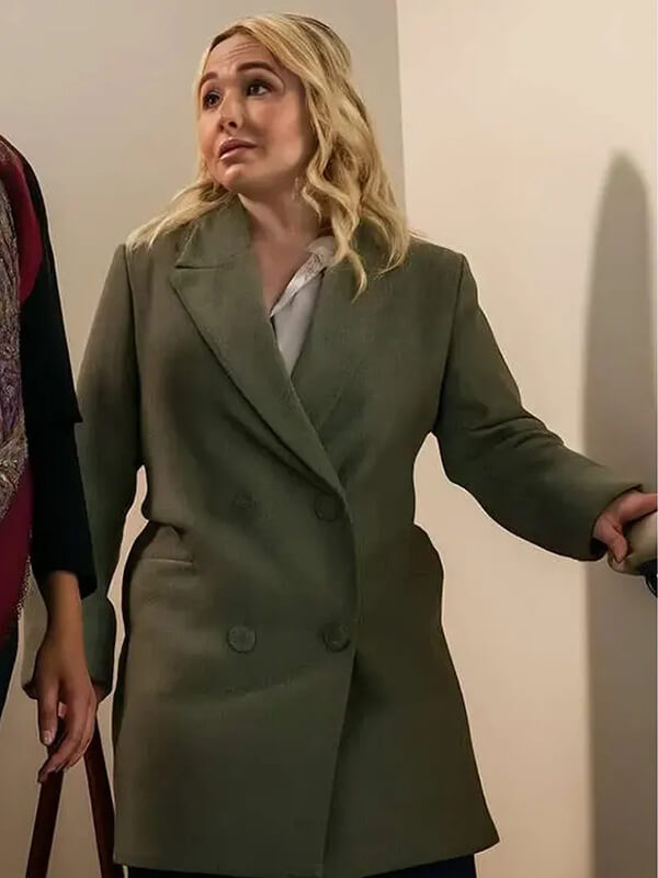 Sleepwalker 2026 Hayden Panettiere Green Wool Coat