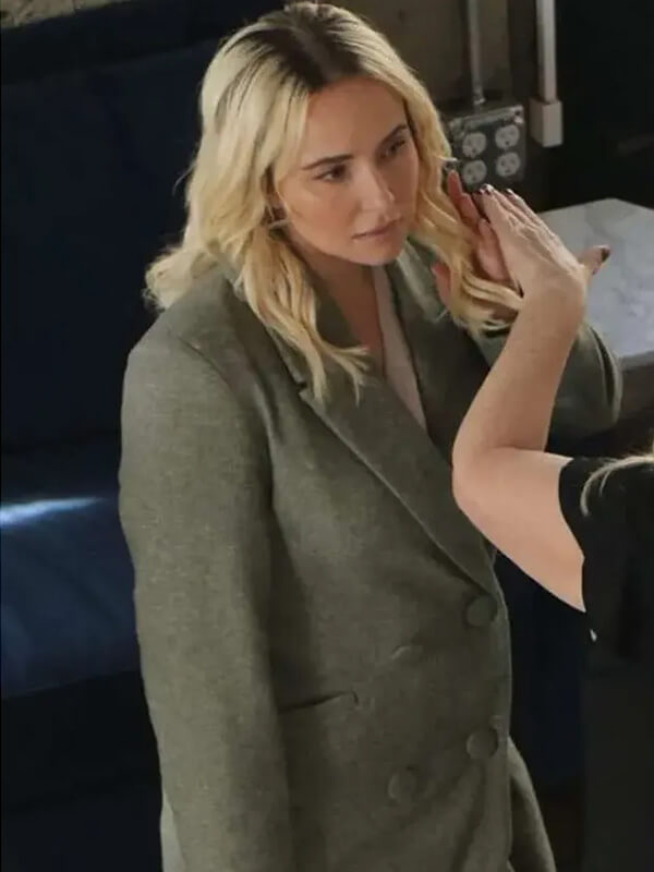 Sleepwalker 2026 Hayden Panettiere Green Wool Coat
