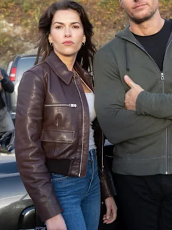 Sofia Pernas Tracker S02 Brown Leather Jacket