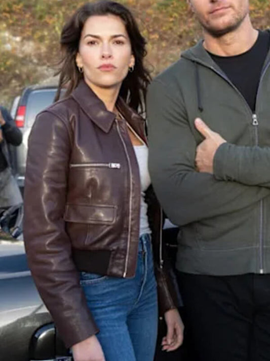 Sofia Pernas Tracker S02 Brown Leather Jacket