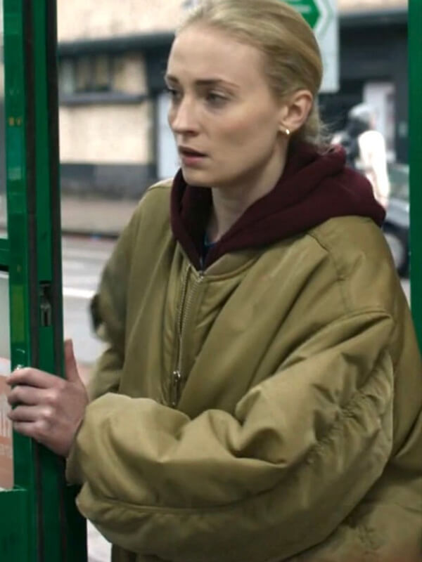 Sophie Turner Steal 2026 Zara Dunne Bomber Jacket
