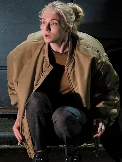 Sophie Turner Steal 2026 Zara Dunne Bomber Jacket