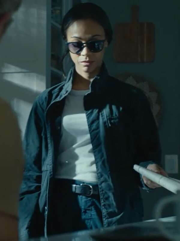 Special Ops Lioness Zoe Saldana Black Cotton Jacket