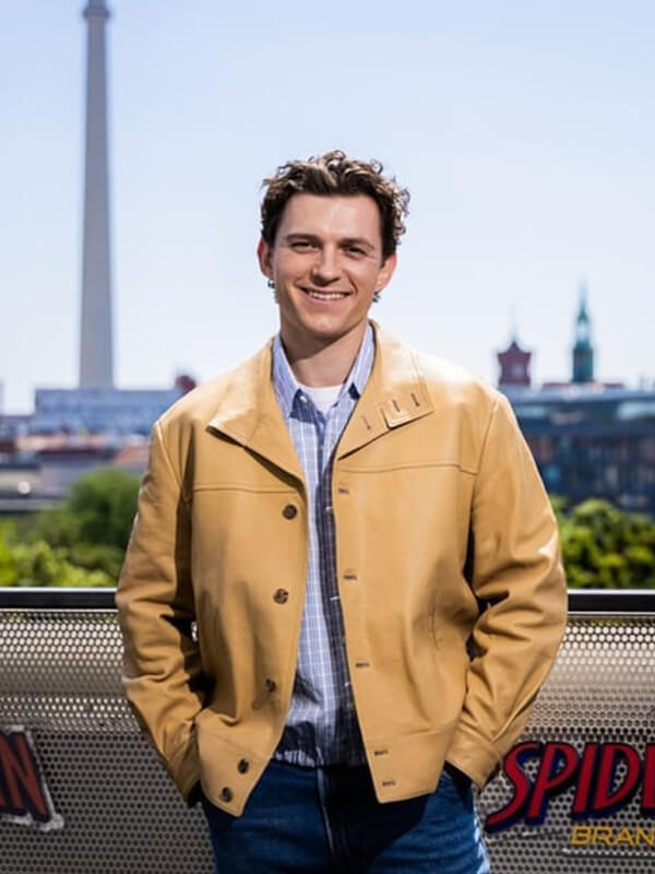 Spider-Man Brand New Day Tom Holland Premiere Leather Jacket