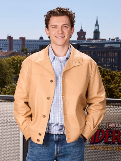 Spider-Man Brand New Day Tom Holland Premiere Leather Jacket