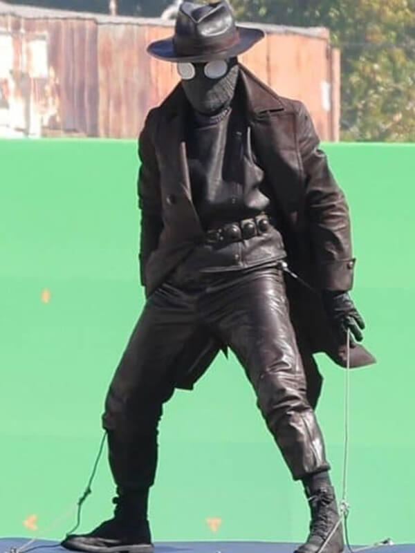 Spider Noir 2026 Nicolas Cage Brown Leather Coat