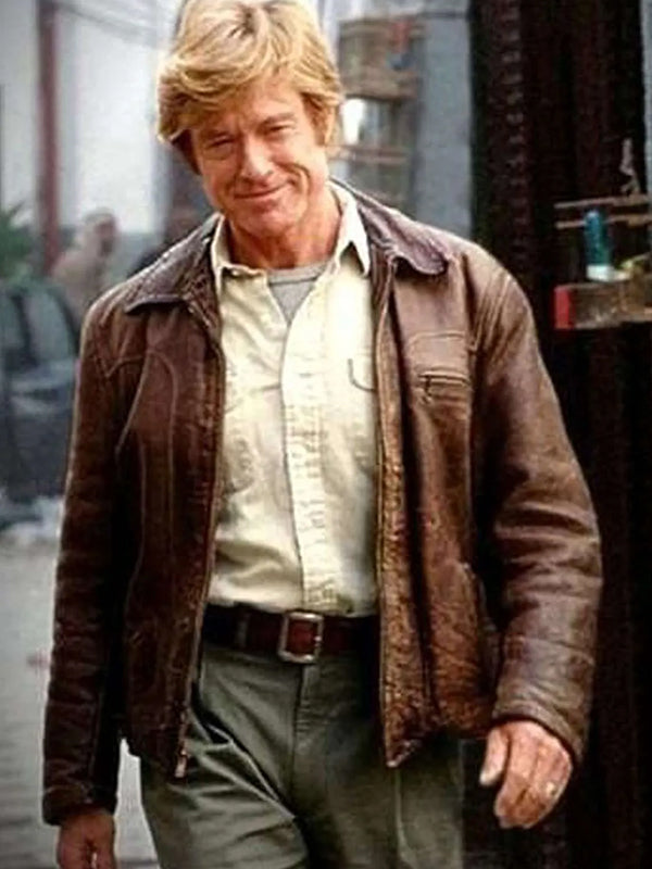 Spy Game Robert Redford Brown Leather Jacket