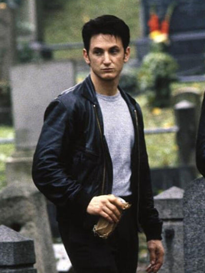 State Of Grace Sean Penn Black Leather Jacket