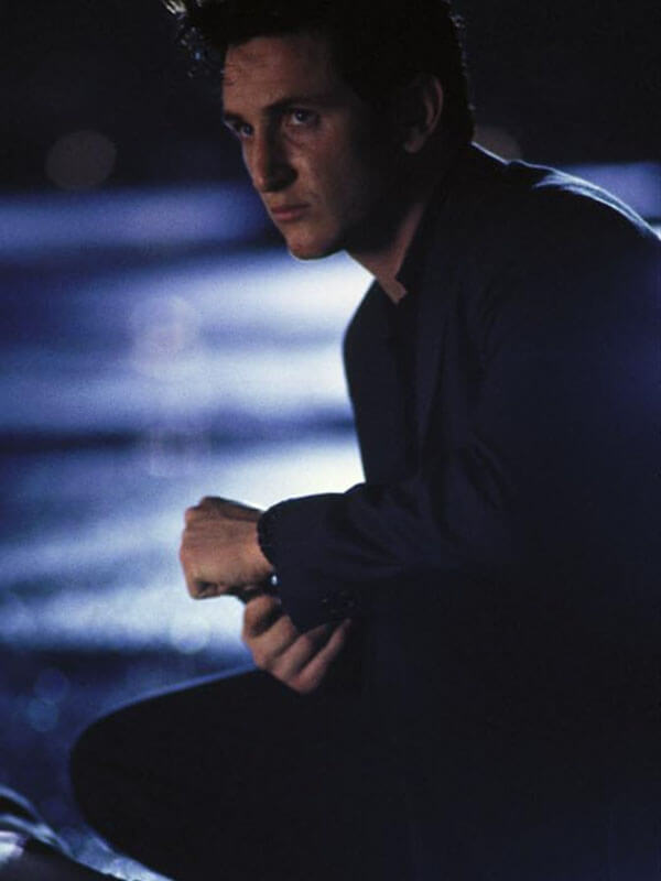 State Of Grace Sean Penn Blue Wool Coat