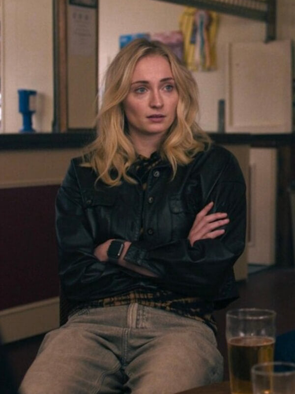 Steal 2026 Sophie Turner Black Leather Jacket