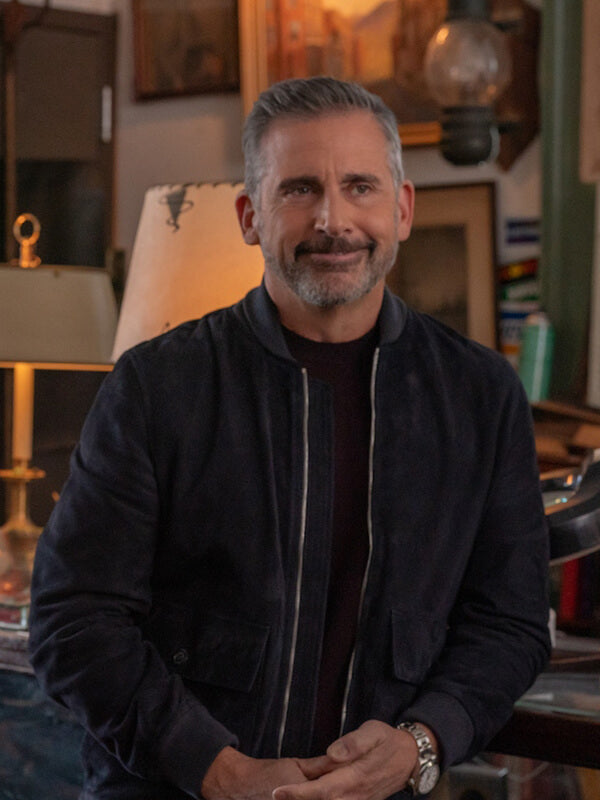 Steve Carell The Four Seasons S01 Suede Bomber Jacket