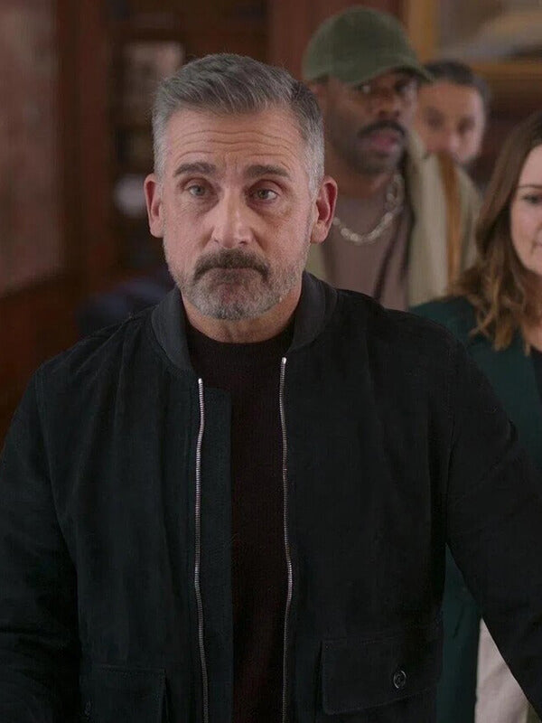 Steve Carell The Four Seasons S01 Suede Bomber Jacket