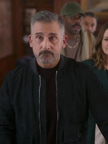 Steve Carell The Four Seasons S01 Suede Bomber Jacket