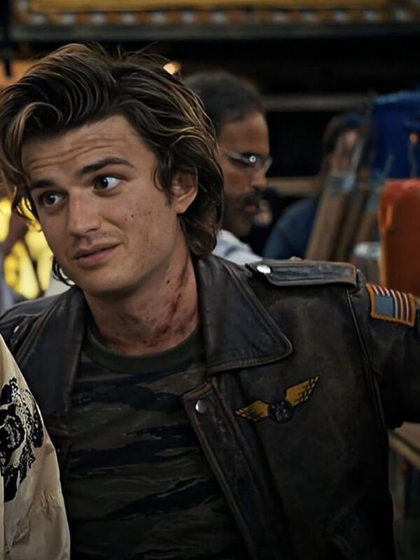 Steve Harrington Stranger Things Brown Leather Jacket