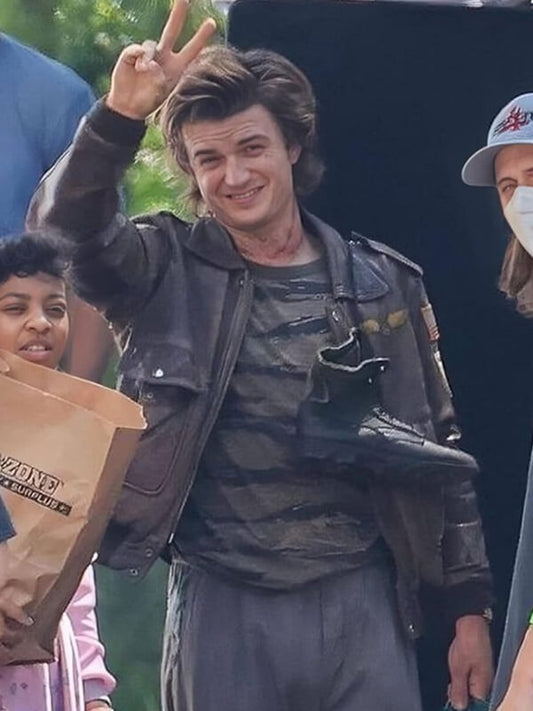 Steve Harrington Stranger Things Brown Leather Jacket