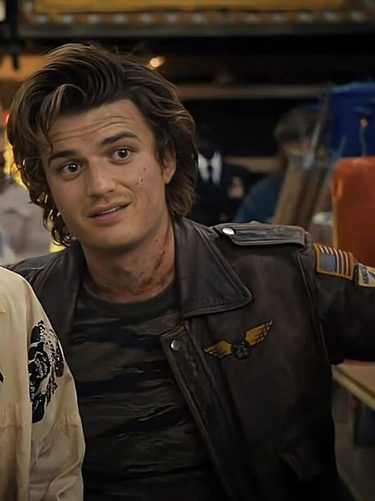 Steve Harrington Stranger Things Brown Leather Jacket