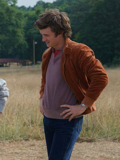 Steve Harrington Stranger Things S05 Brown Jacket