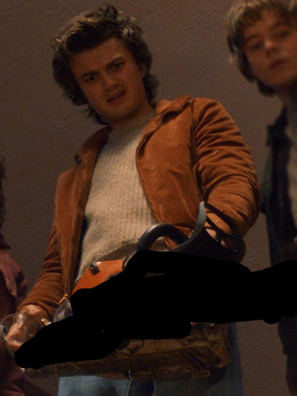 Steve Harrington Stranger Things S05 Brown Jacket