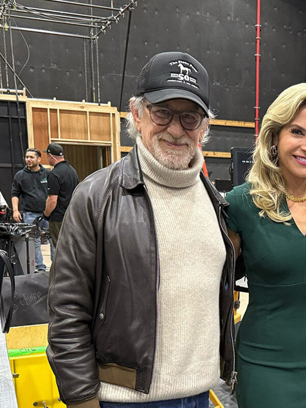 Steven Spielberg Disclosure Day 2026 Leather Jacket