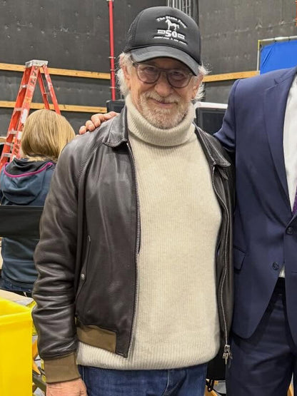 Steven Spielberg Disclosure Day 2026 Leather Jacket
