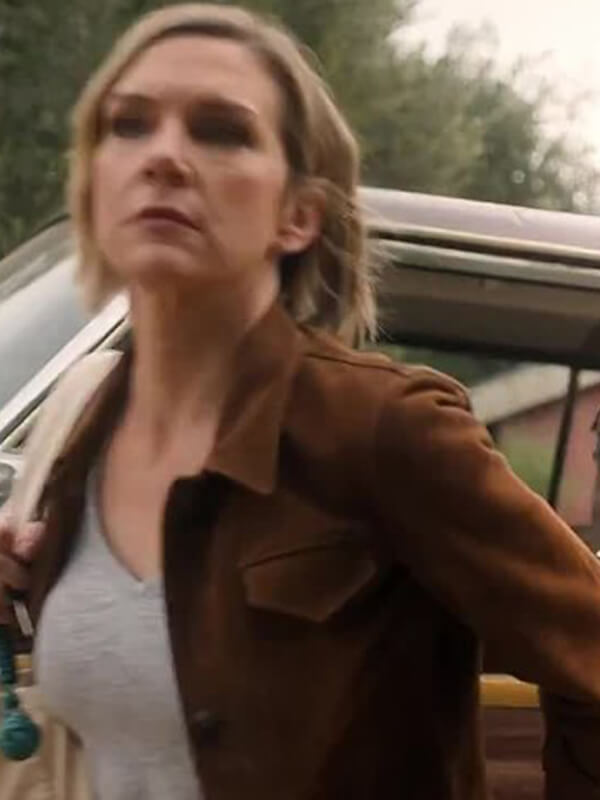 Stick S02 Carol Stura Brown Suede Leather Jacket