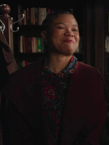 Storm Reid Roommates 2026 Wool Coat