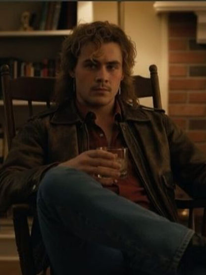 Stranger Things Billy Hargrove Brown Leather Jacket