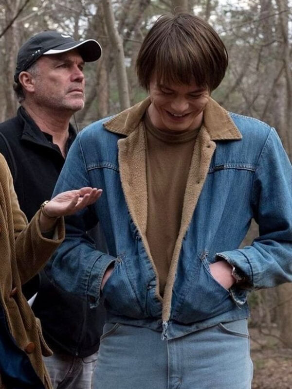 Stranger Things Jonathan Byers Denim Sherpa Jacket