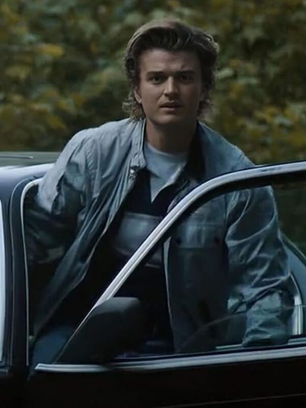 Stranger Things Steve Harrington Satin Bomber Jacket