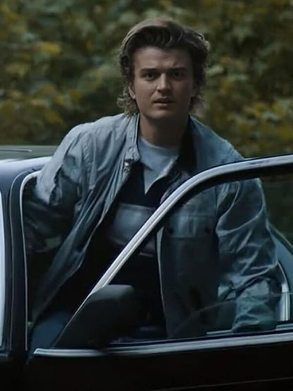 Stranger Things Steve Harrington Satin Bomber Jacket