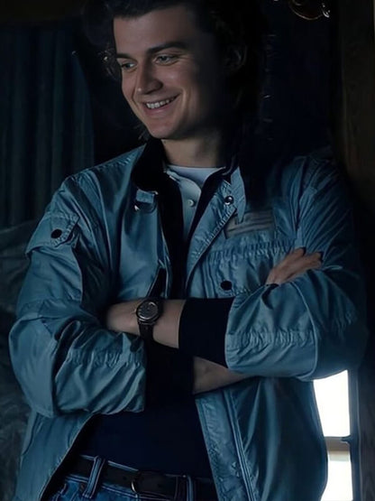 Stranger Things Steve Harrington Satin Bomber Jacket