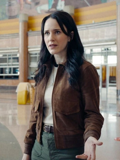 Superman 2025 Lois Lane Brown Suede Jacket